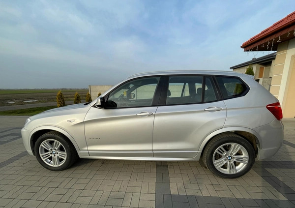 BMW X3 cena 76500 przebieg: 172500, rok produkcji 2012 z Rogoźno małe 254